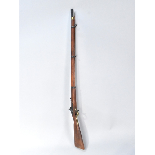 A Replica Non Firing Percussion Cap Rifle, The Lock Plate Inscribed ...