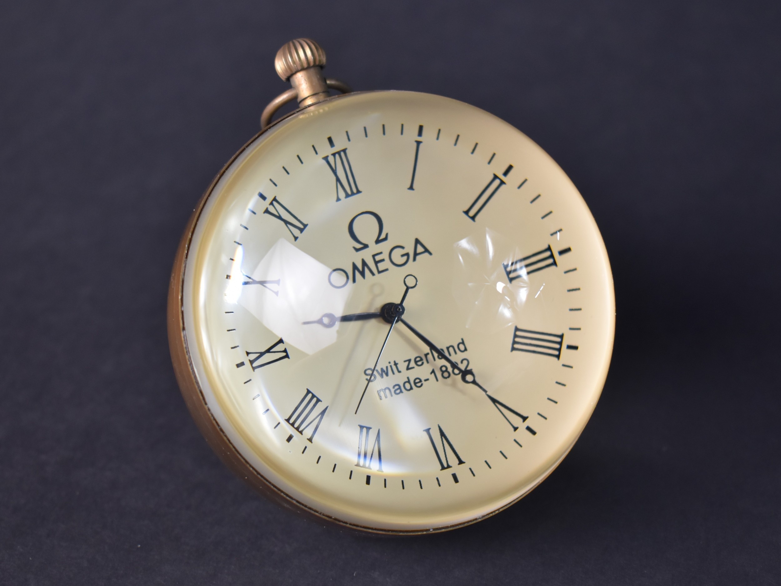 A Large Reproduction Desktop Ball Clock as was Made by Omega, Working ...