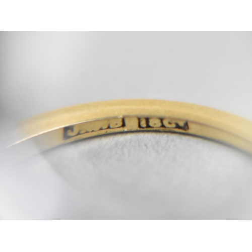 2 - An 18ct Gold and Diamond Five Stone Ring, Primary Mine Cut Stone Measuring 4.2mm by 3.4mm Approx Sup... 