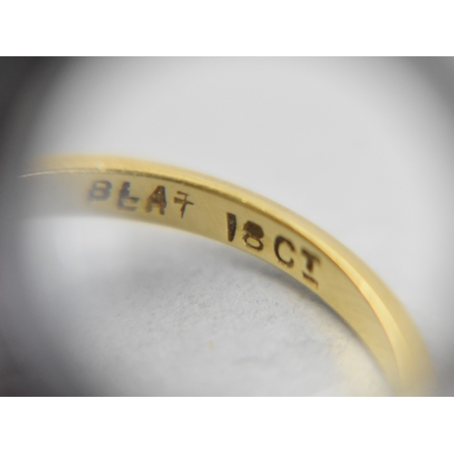 11 - An Antique 18ct Gold, Platinum and Diamond Trilogy Ring, Central European Round Cut Stone Measuring ... 