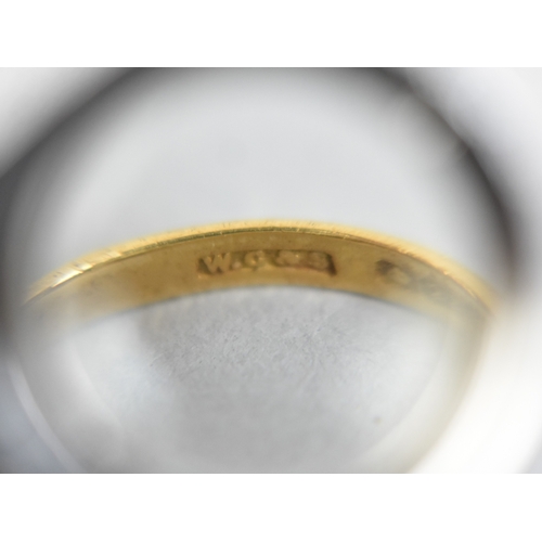 24 - Two Slim 22ct Gold Wedding Bands, Size M Hallmarked for Birmingham 1961 and Size K.5 Hallmarked for ... 