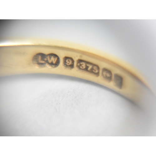 23 - A 9ct Gold Signet Ring, Octagonal Head to Tapered Fluted Shoulders and a Polished Flattened Band, Si... 