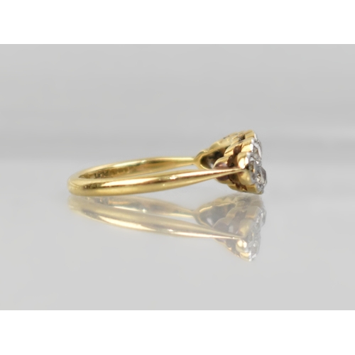 25 - An Edwardian Diamond, 18ct Gold and Platinum Ring, Twelve Matched and Paired Graduated Round Mine Cu... 