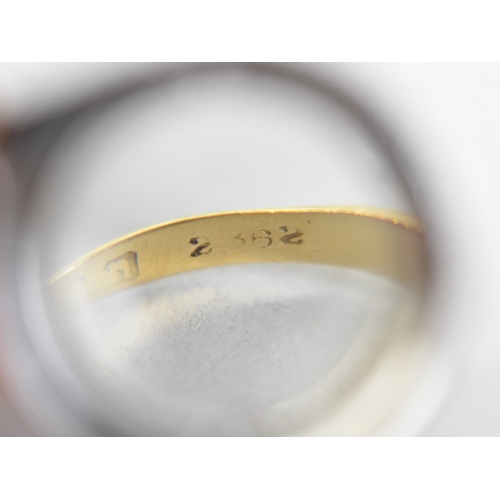 35 - A Ruby and Diamond Boat Shape Ring (One Coloured Side Stone is Replacement Paste), Central Mixed Cus... 