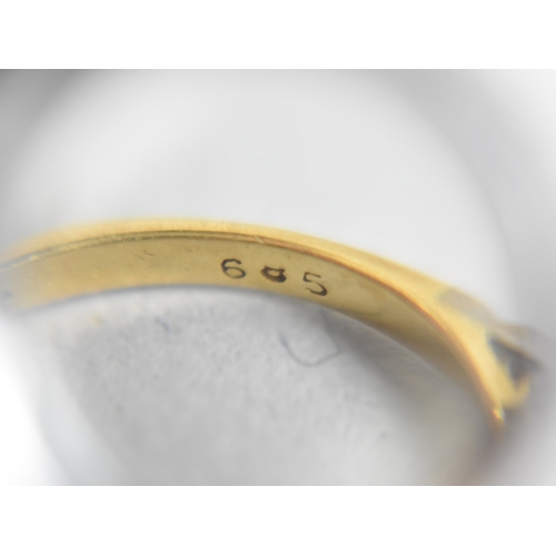 42 - Two 18ct Gold and Diamond Trilogy Rings, Edwardian Example with Bezel Set Stones (One Missing) and C... 