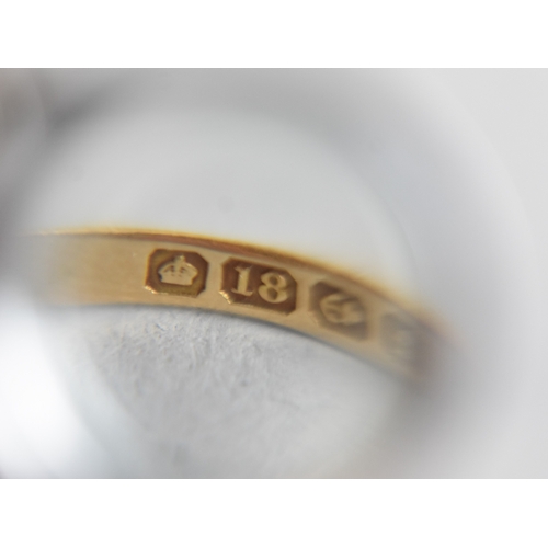 43 - An 18ct Gold and Diamond Five Stone Boat Shape Ring, Size L, Hallmarked for Birmingham 1905, togethe... 