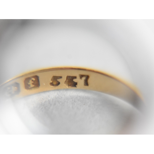 43 - An 18ct Gold and Diamond Five Stone Boat Shape Ring, Size L, Hallmarked for Birmingham 1905, togethe... 