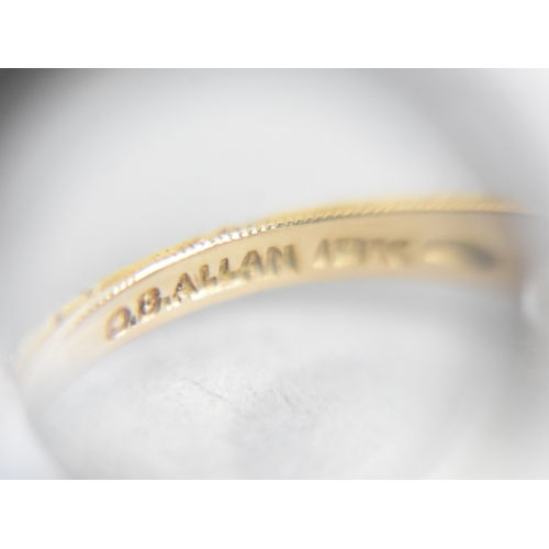 47 - An American 10ct Gold and Simulated Pearl Ring with Engraved Band together with a Simulated Pearl an... 