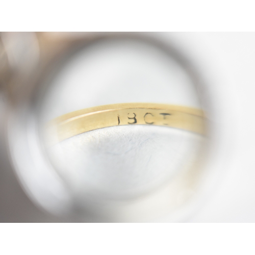 4 - An Antique 18ct Gold and Diamond Five Stone Ring, Primary Old European Cut Stone Measuring 3.9mm by ... 