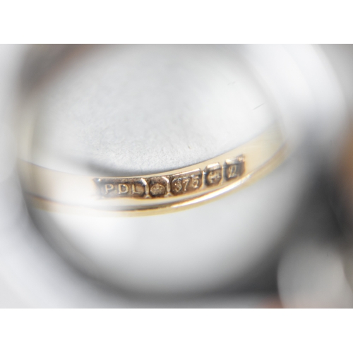 51 - A Collection of Three 9ct Gold Jewelled Rings to include Citrine Mounted Examples Etc, Sizes L,M and... 