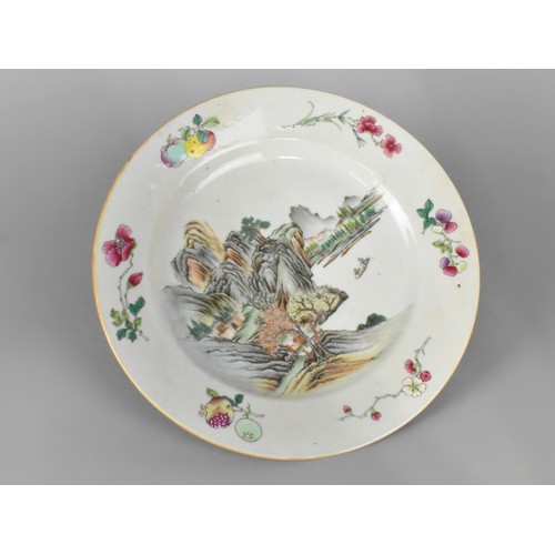 A Chinese Qing Dynasty Porcelain Ruby Back Plate, 18th/19th Century ...