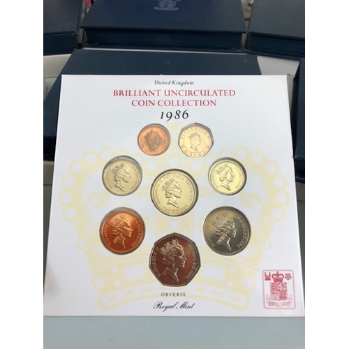 106 - Commemorative /proof coins, collection of cased British proof coin sets to include Royal mint 1990, ... 