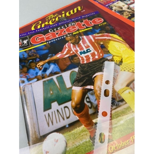 111 - Football interest, collection of football programs from the 60s 70s 80s 90s, to include charity shie... 