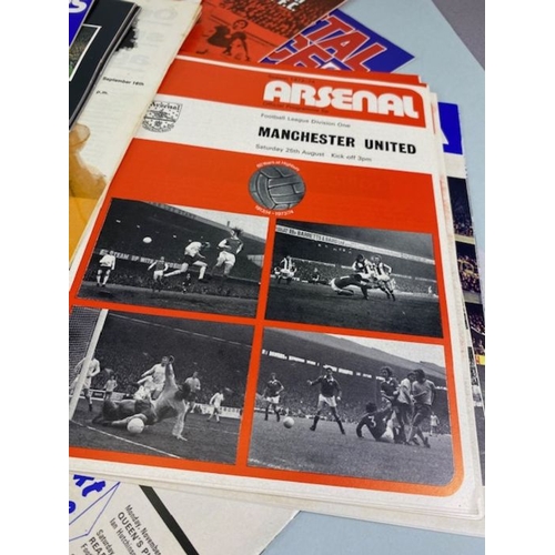 113 - Football interest, collection of programs from the 70s 80s 90s,teams to include, Liverpool, Arsenal,... 