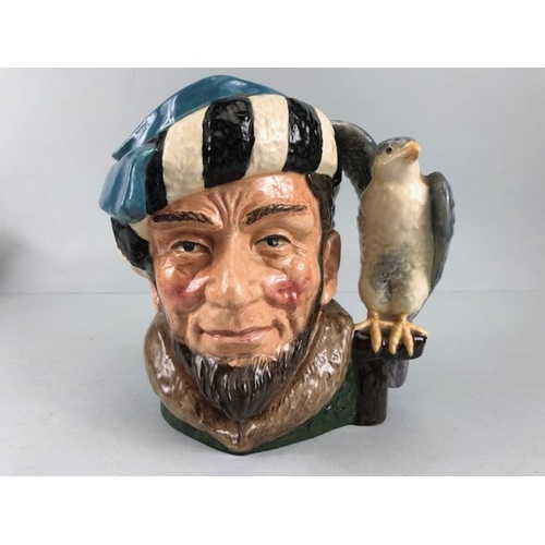 115 - Royal Doulton,  collection of Royal Doulton  Character Jugs ,large and small to include , The Falcon... 