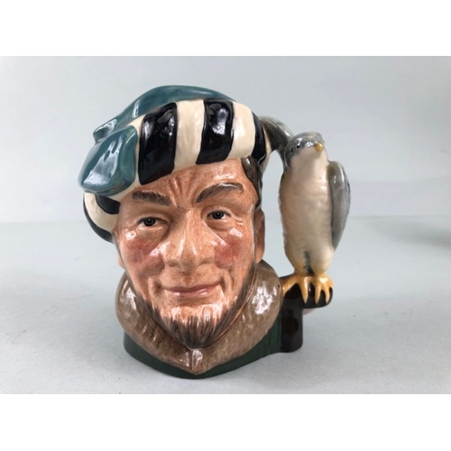 115 - Royal Doulton,  collection of Royal Doulton  Character Jugs ,large and small to include , The Falcon... 