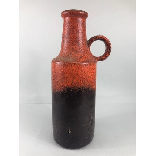 141 - German Pottery, mid 20th Century West German Lava glaze jug vase approximately 41cm high