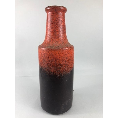 141 - German Pottery, mid 20th Century West German Lava glaze jug vase approximately 41cm high