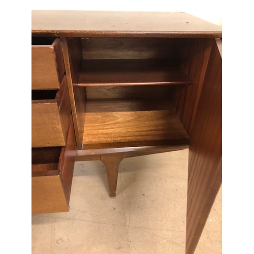 168 - Mid century furniture,  Mcintosh Novia sideboard on central tapered legs, comprising of 2 cupboards ... 