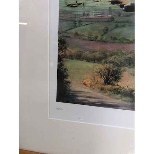 206 - Military/local interest, Limited edition framed signed print by Michael Stride, number 70 of 100 , L... 