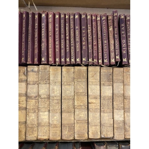 241 - Antique Books: a collection of half, full leather and cloth bound books, to include Chronicles of Ca... 