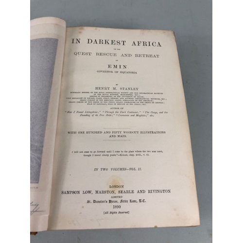 243 - Antique Book: In Darkest Africa or the Quest Rescue and Retreat of EMIN Governor Of Equatoria, 1890