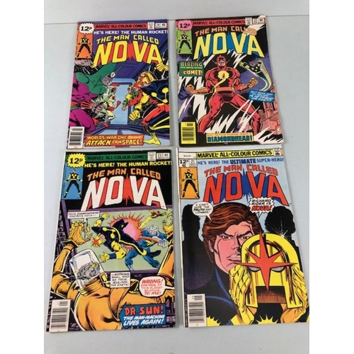 282 - Marvel comics, a collection of comics from the 1970s featuring A Man Called Nova, issues 1-24 number... 