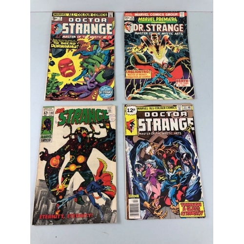 283 - Marvel comics ,Collection of comics from the 1960s and 70s  featuring Doctor strange  random numbers... 