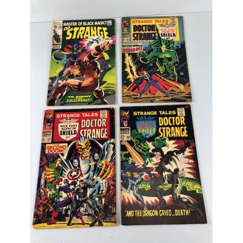 283 - Marvel comics ,Collection of comics from the 1960s and 70s  featuring Doctor strange  random numbers... 