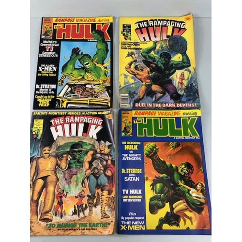 284 - Marvel comics ,collection of 1979  Rampage Magazine starring the Hulk  19 copies random numbers betw... 