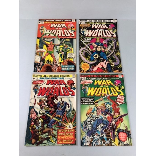 287 - Marvel Comics, collection of comics  from the 1970s featuring War of the Worlds, staring Killraven, ... 