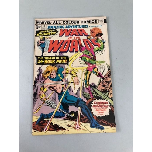 287 - Marvel Comics, collection of comics  from the 1970s featuring War of the Worlds, staring Killraven, ... 