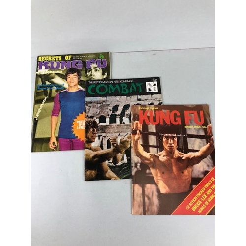 290 - Kung Fu Magazines, a collection of vintage magazines relating to Bruce lee and Kung Fu martial arts ... 