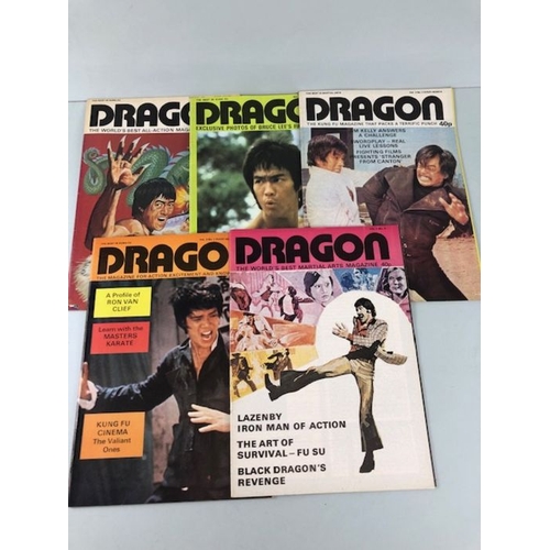 290 - Kung Fu Magazines, a collection of vintage magazines relating to Bruce lee and Kung Fu martial arts ... 