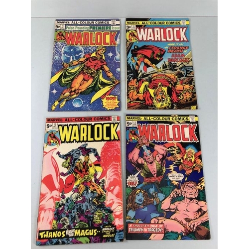 293 - Marvel Comics, a collection of comics featuring Warlock  issues 9-15 and 178-181,  including the pre... 