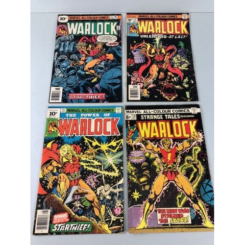 293 - Marvel Comics, a collection of comics featuring Warlock  issues 9-15 and 178-181,  including the pre... 