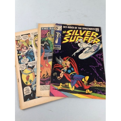 296 - Marvel Comics, collection of comics featuring The Silver Surfer,  from the 60s 70s 80s 90s , numbers... 