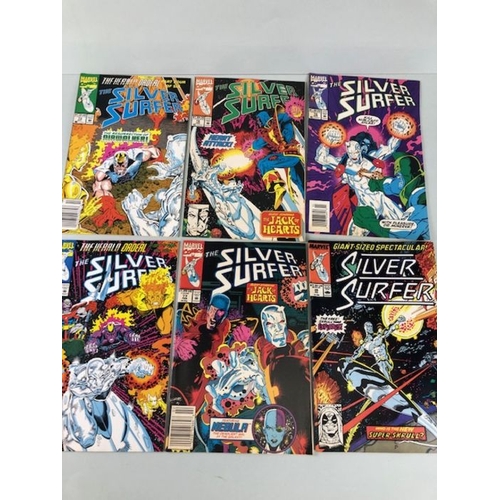 296 - Marvel Comics, collection of comics featuring The Silver Surfer,  from the 60s 70s 80s 90s , numbers... 