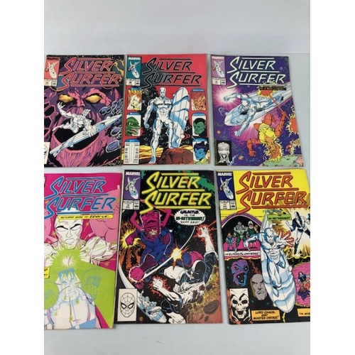 296 - Marvel Comics, collection of comics featuring The Silver Surfer,  from the 60s 70s 80s 90s , numbers... 