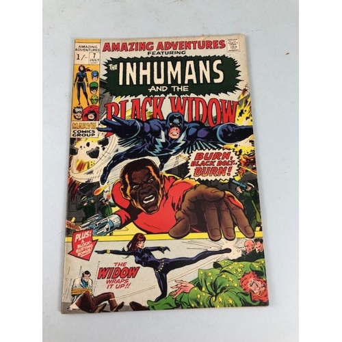 298 - Marvel Comics, collection of comic books featuring The Inhumans from the 1970s, vol 2-9 from  vol 1,... 