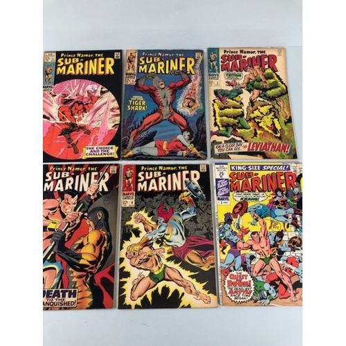 300 - Marvel Comics, collection of comic books featuring Sub-Mariner from the 1970s, U.S and English editi... 