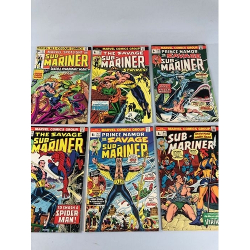 300 - Marvel Comics, collection of comic books featuring Sub-Mariner from the 1970s, U.S and English editi... 