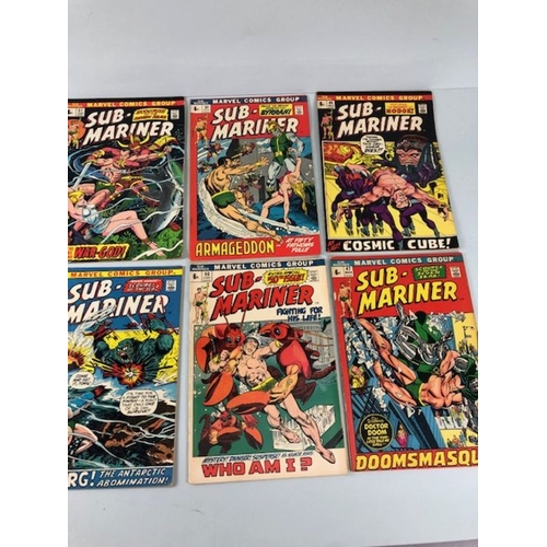 300 - Marvel Comics, collection of comic books featuring Sub-Mariner from the 1970s, U.S and English editi... 