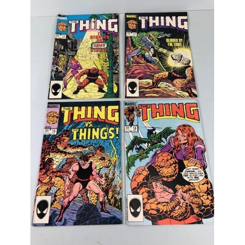 302 - Marvel Comic books, collection comics from the 1980s featuring The Thing numbers 3, 11-13, 15-19, 21... 