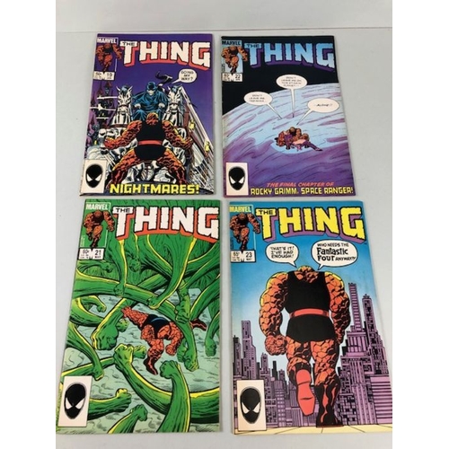 302 - Marvel Comic books, collection comics from the 1980s featuring The Thing numbers 3, 11-13, 15-19, 21... 