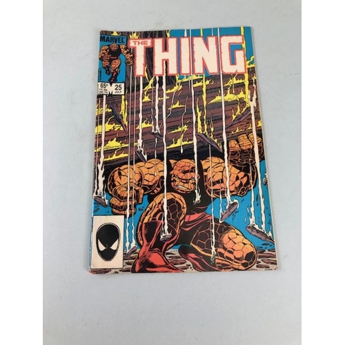 302 - Marvel Comic books, collection comics from the 1980s featuring The Thing numbers 3, 11-13, 15-19, 21... 