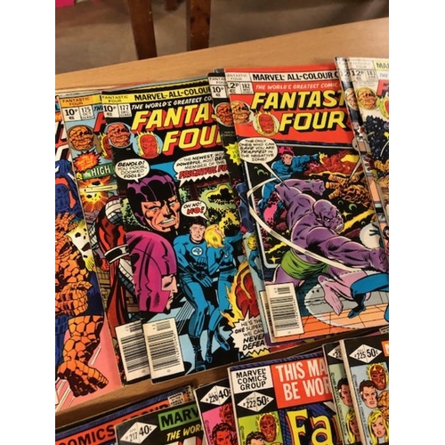 304 - Marvel Comics, a collection of Marvel Comics featuring The Fantastic Four from the1970s and 80s  num... 