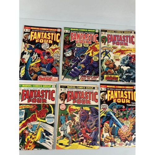 305 - Marvel comics, a collection of comics featuring the Fantastic Four from the 1970s, numbers 115 throu... 