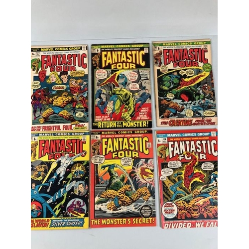 305 - Marvel comics, a collection of comics featuring the Fantastic Four from the 1970s, numbers 115 throu... 