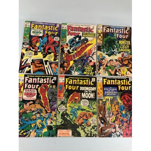 306 - Marvel Comics, collection of Marvel Comics Relating to The Fantastic Four, from the 1960s ,70s numbe... 